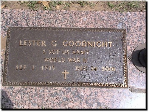 Goodnight, Lester (military marker).JPG