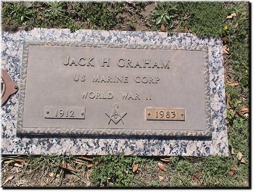 Graham, Jack H (military marker).JPG