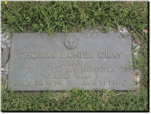 Gray, Thomas Daniel (military marker).JPG