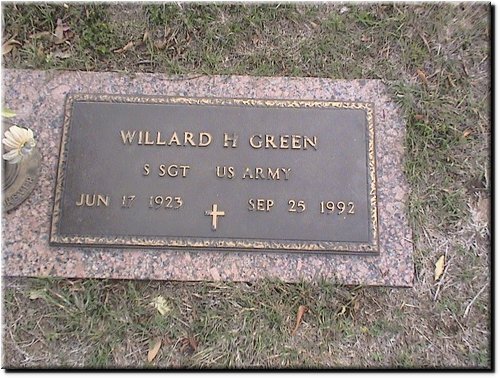 Green, Willard (military marker).JPG