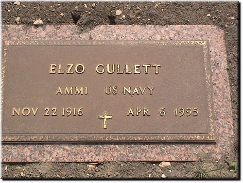 Gullett, Elzo (military marker).JPG