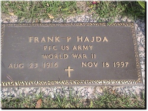 Hajda, Frank (military marker).JPG