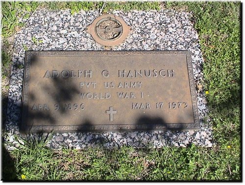 Hanusch, Adolph G (military marker).JPG