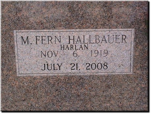 Harlan, M Fern Hallbauer.JPG