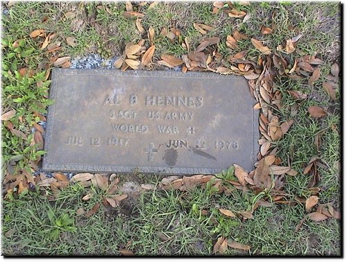 Hennes, Al B (military marker).JPG