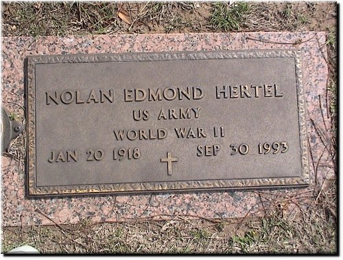 Hertel, Nolan Edmond (military marker).JPG