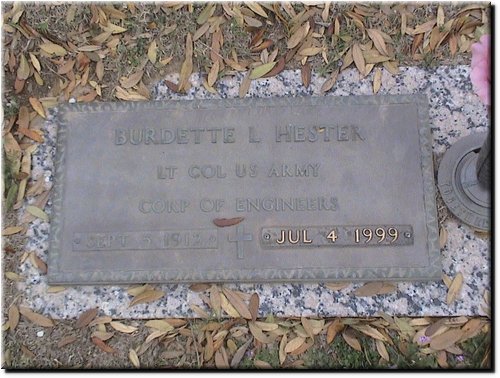 Hester, Burdette (military marker).JPG