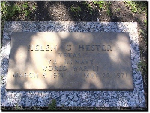 Hester, Helen (military marker).JPG