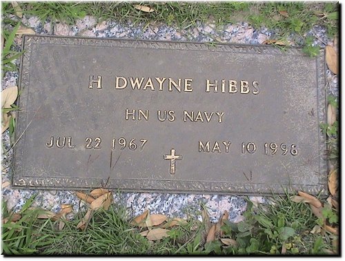 Hibbs, H Dwayne (military marker).JPG