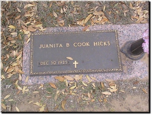 Hicks, Juanita B Cook.JPG