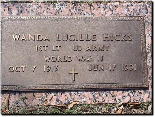 Hicks, Wanda Lucille (miliary marker).JPG