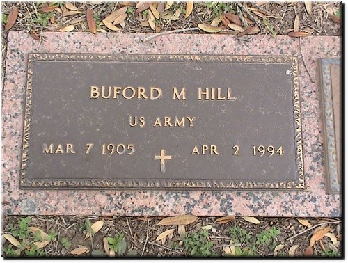 Hill, Buford (military marker).JPG