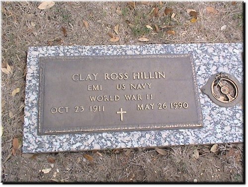 Hillin, Clay Ross (military marker).JPG