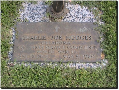 Hodges, Charlie Joe (military marker).JPG