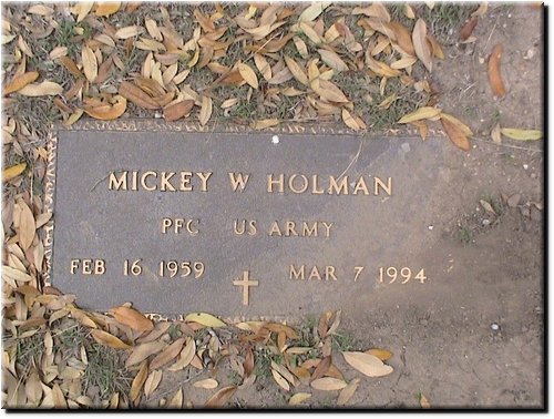 Holman, Mickey (military marker).JPG