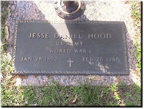 Hood, Jesse Daniel (military marker).JPG