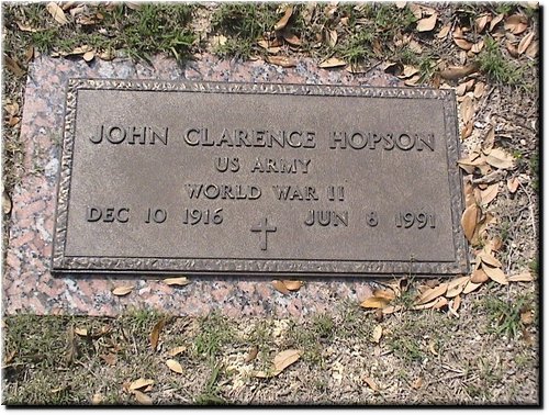 Hopson, John Clarence (military marker).JPG