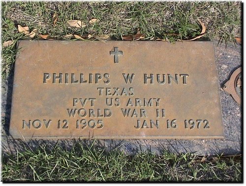 Hunt, Phillips (military marker).JPG