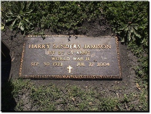 Jamison, Harry Sanders (military marker).JPG