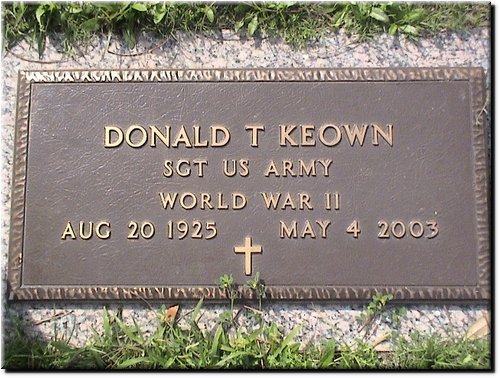 Keown, Donald (military marker).JPG