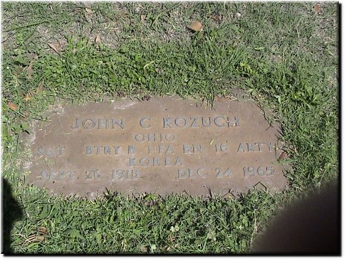 Kozuch, John (military marker).JPG