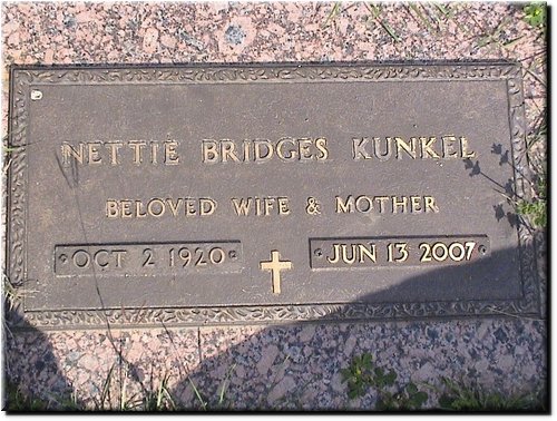 Kunkel, Nettie Bridges.JPG