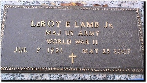 Lamb, LeRoy Jr (military marker).JPG