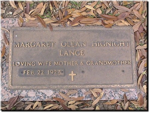 Lange, Margaret Olean Hignight.JPG