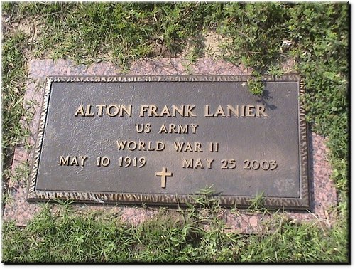 Lanier, Alton Frank (military marker).JPG