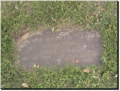 Lanier, Bennie (military marker).JPG