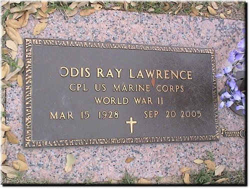 Lawrence, Odis Ray (military marker).JPG