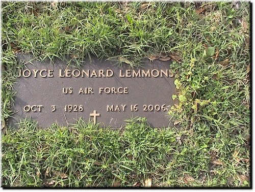 Lemmons, Joyce Leonard (military marker).JPG