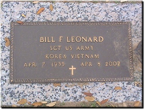 Leonard, Bill (military marker).JPG