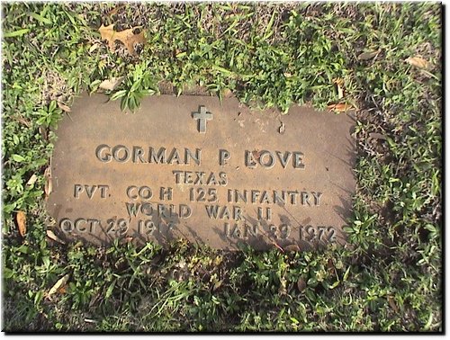 Love, Gorman (military marker).JPG