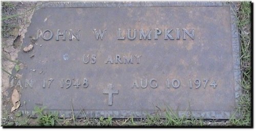 Lumpkin, John W (military marker).JPG