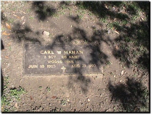 Mahan, Carl W (military marker).JPG