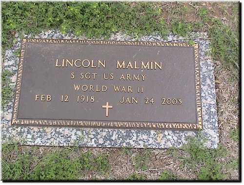 Malmin, Lincoln (military marker).JPG