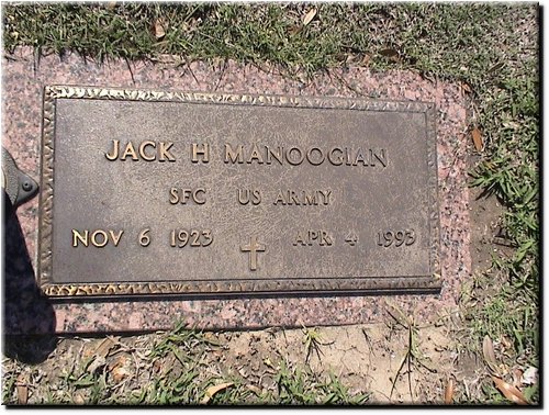 Manoogian, Jack H (military marker).JPG