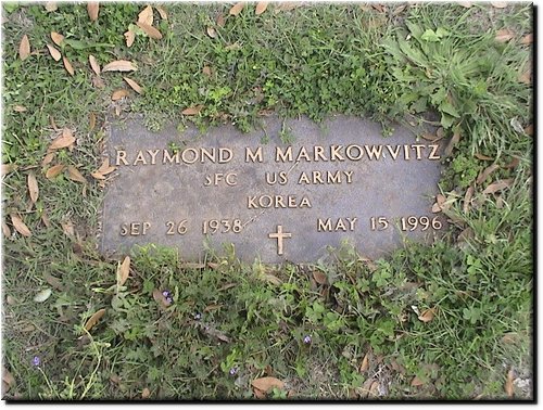 Markowvitz, Raymond (military marker).JPG