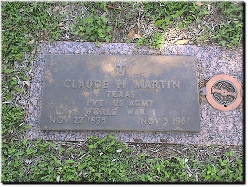 Martin, Claude H (military marker).JPG