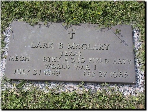 McClary, Lark (military marker).JPG