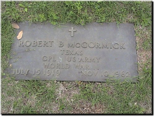 McCormick, Robert B (military marker).JPG