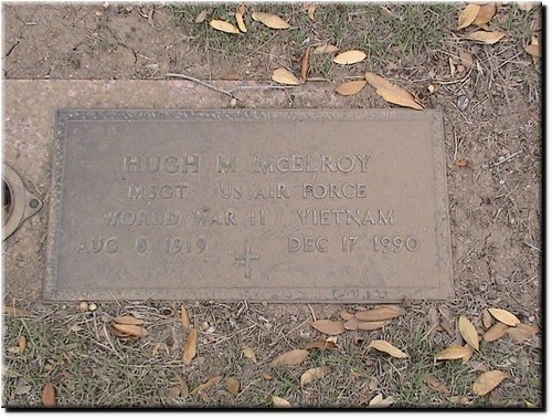 McElroy, Hugh M (military marker).JPG