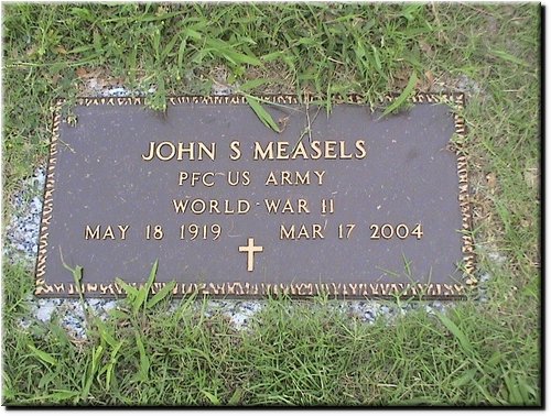 Measels, John S (military marker).JPG