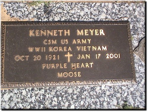 Meyer, Kenneth (military marker).JPG