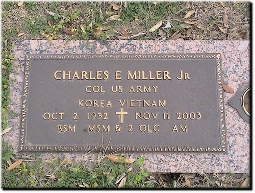 Miller, Charles Jr (military marker).JPG