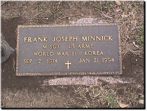 Minnick, Frank Joseph (military marker).JPG