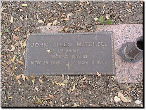 Mitchell, John Allen (military marker).JPG