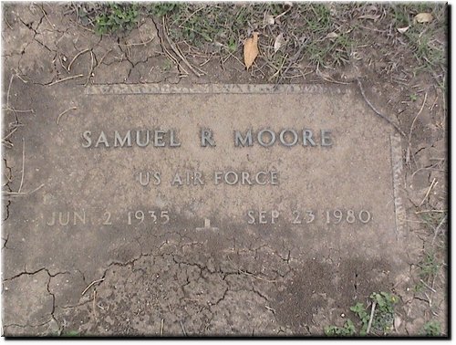 Moore, Samuel R (military marker).JPG