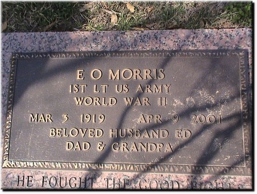 Morris, E O (military marker).JPG